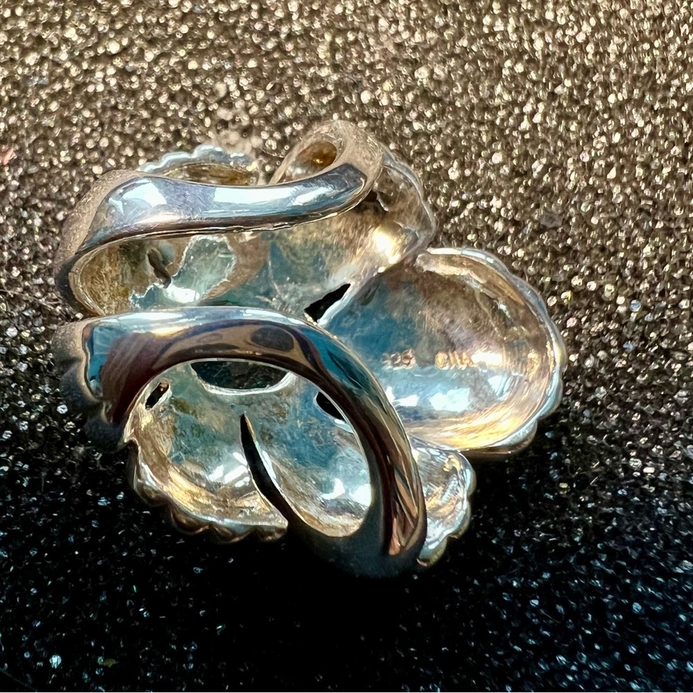 Pendant: CNA 925 sterling silver slider Pendant with blue topaz. - Picture 6 of 7